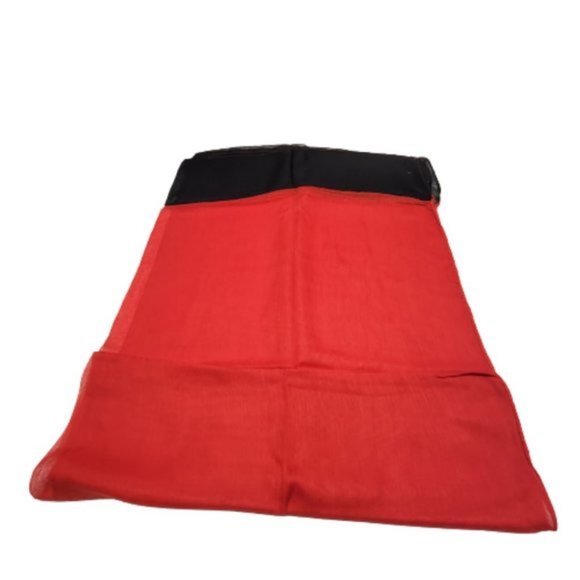 Red Pareo Scarf Sarong Wrapskirt or Sexy Halter Coverup Dress - Picture 4 of 4